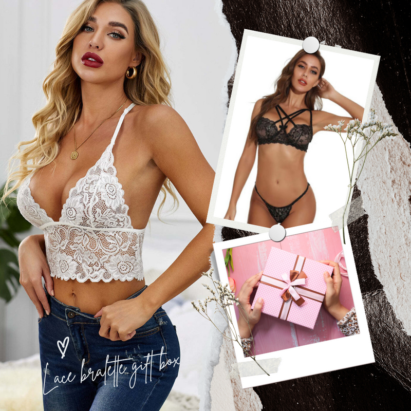 Lace bralette gift box, NikkiandNaomi