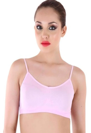 Sujetador sin relleno rosa claro para mujer "Comfy"