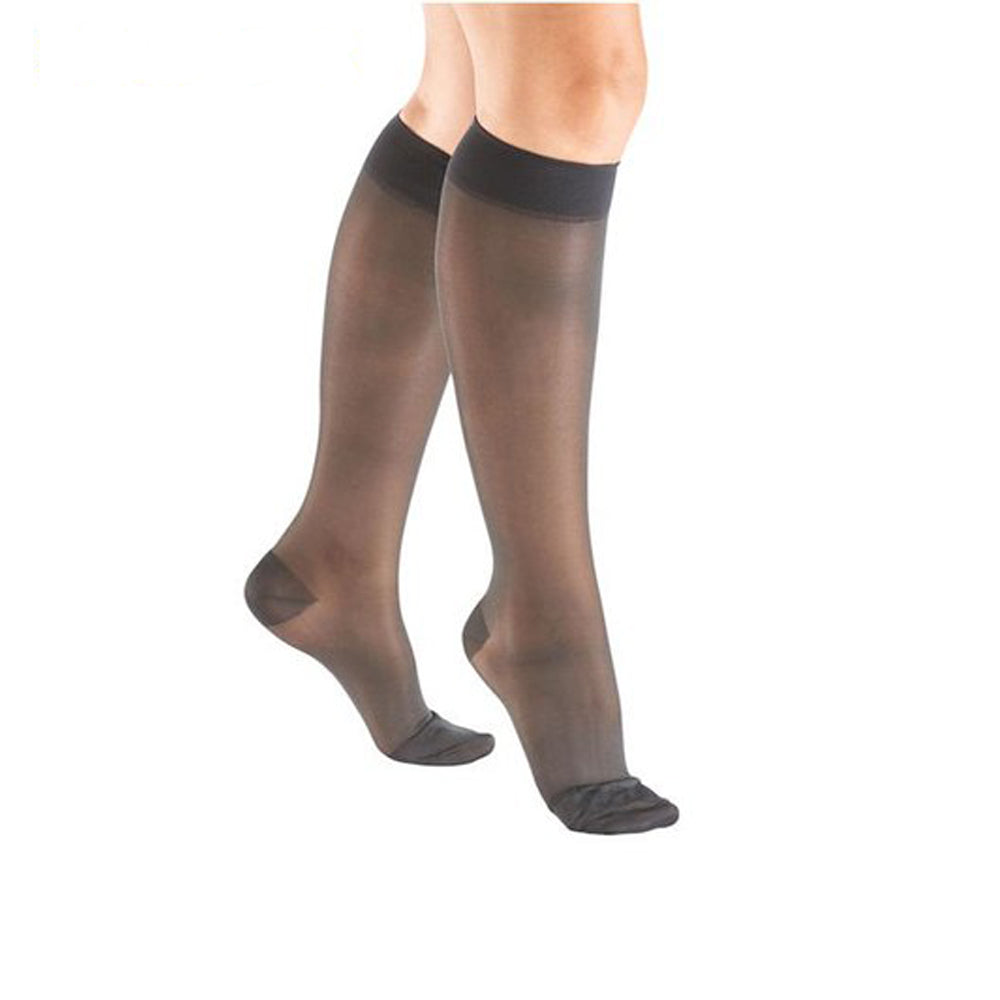 Le Bourget Black Hi-Socks unisex Western calcetines para botas sin costuras, paquete de 2