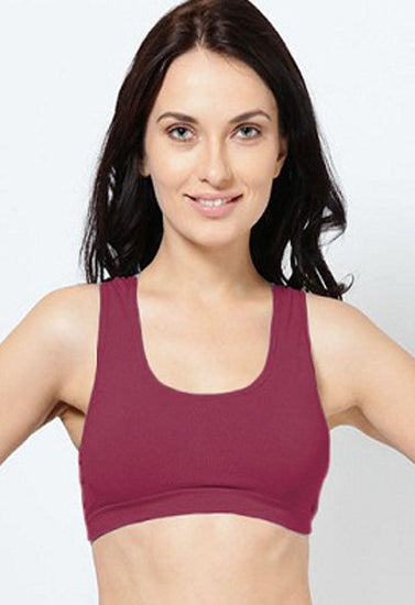 Maroon Sports Bra, NikkiandNaomi