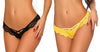 (Pack of 2) Ladies&#39; Lace Thong Panties Set