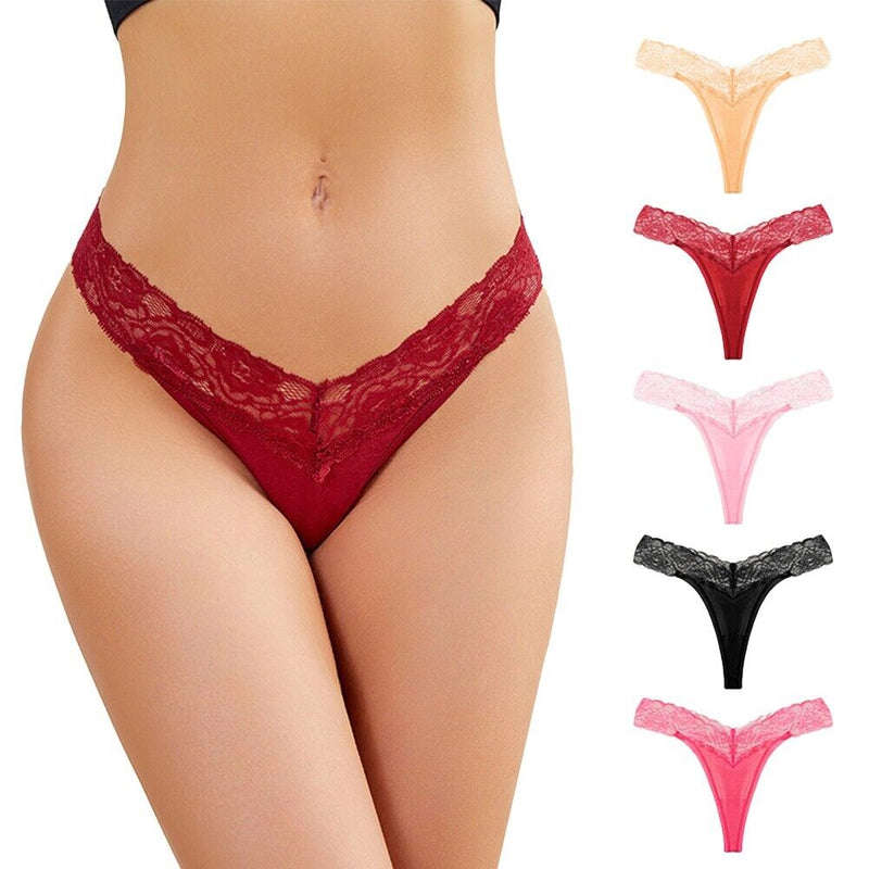 Beautiful Seamless Lace Panties (Pack of 5), NikkiandNaomi