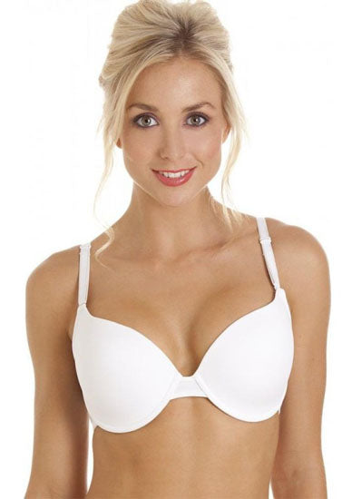 Seamless White Push Up Bra, NikkiandNaomi