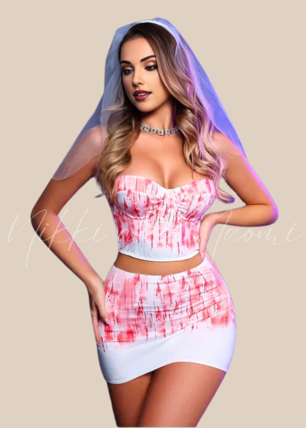 NnN Seductive wedding costume for Halloween