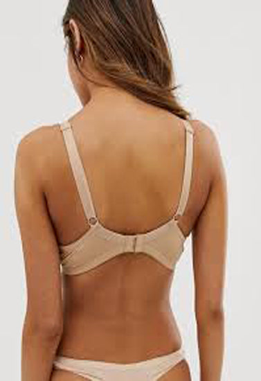 Smooth Beige Colored Sexy T-Shirt Bra, NikkiandNaomi