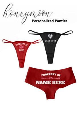 Paquete de bragas personalizadas Snazzy Honeymoon