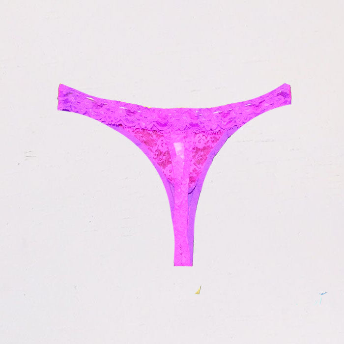 Snazzy Pink & Purple Sexy Luxurious Thong(sold out)