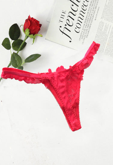 Crotch Embroidery Sexy Temptation String Lingerie