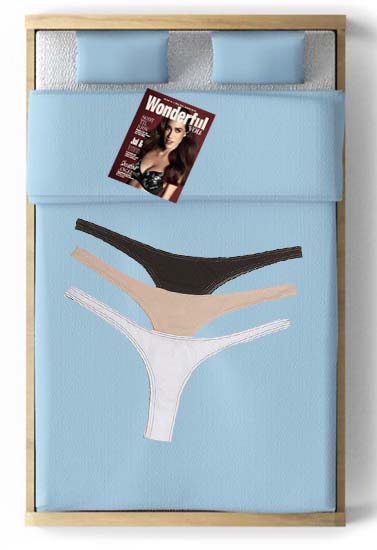 Women Smooth Cotton Thong Panties Pack Of 3