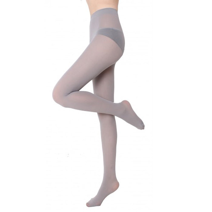 Pantimedias de mujer ultra suaves y transparentes de color gris para uso diario, paquete de 4