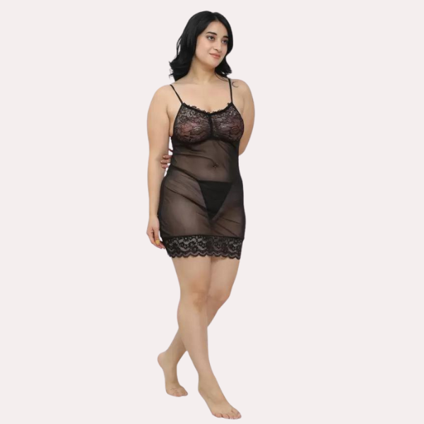 Sheer Babydoll Slip Dress for Women, NikkiandNaomi