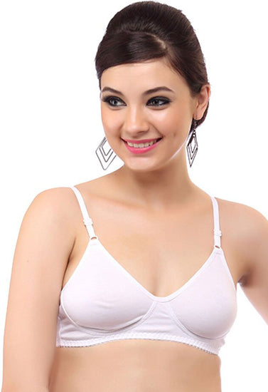 "White" Daily Wear Bra (Pack of 2),,NikkiandNaomi