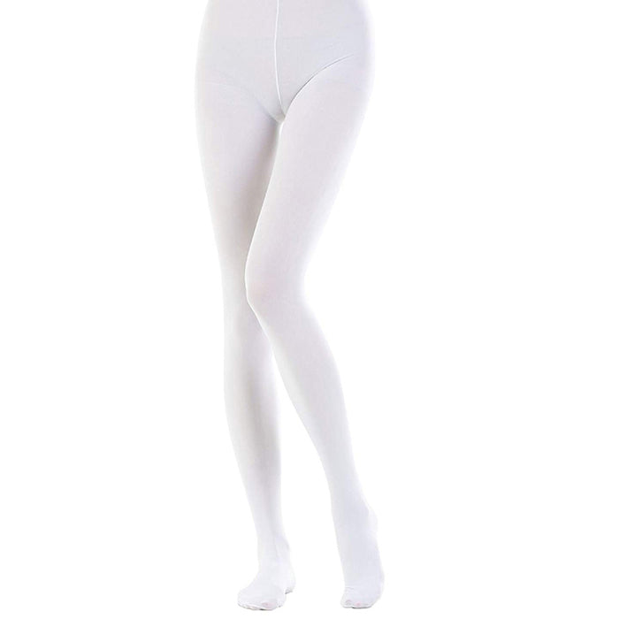 White black pantyhose soft seam women tights (Pack of 2)