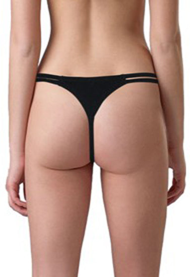 Undiz Tanga sexy de encaje con espalda en T y doble correa