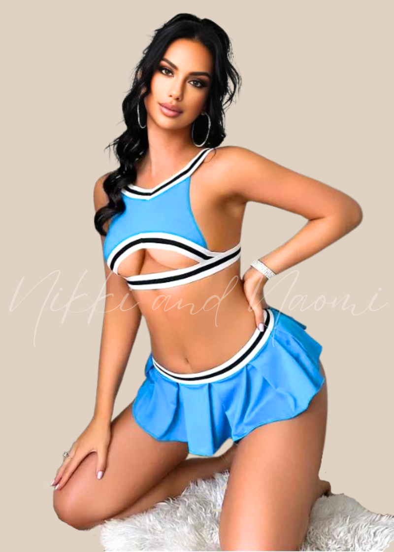 Women’s sexy cheerleader lingerie set