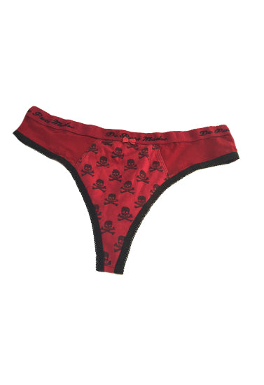 Seductive Soft Red And Pink Thong Panties Set Of 2, NikkiandNaomi