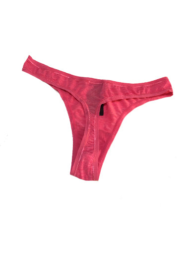 Seductoras bragas de tanga rojas y rosas suaves, juego de 2