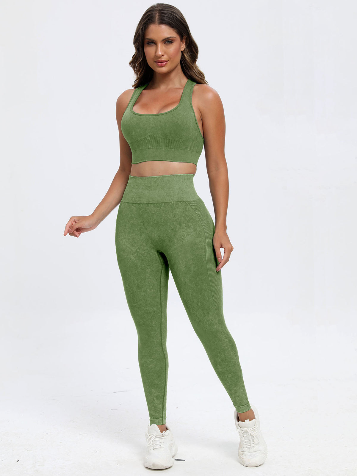 Scoop Neck Wide Strap Top and Pants Active Set, NikkiandNaomi