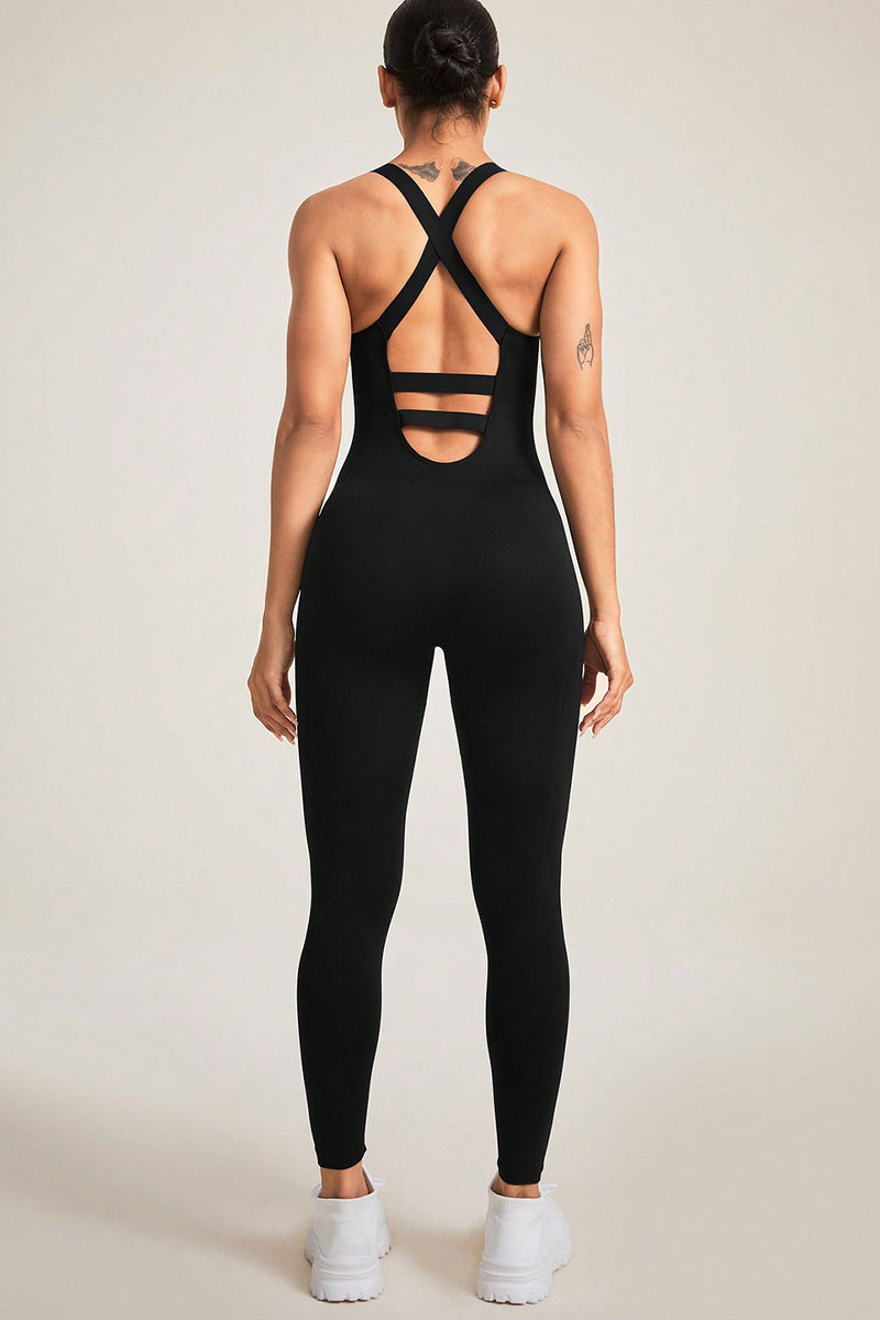 Crisscross Wide Strap Jumpsuit, NikkiandNaomi