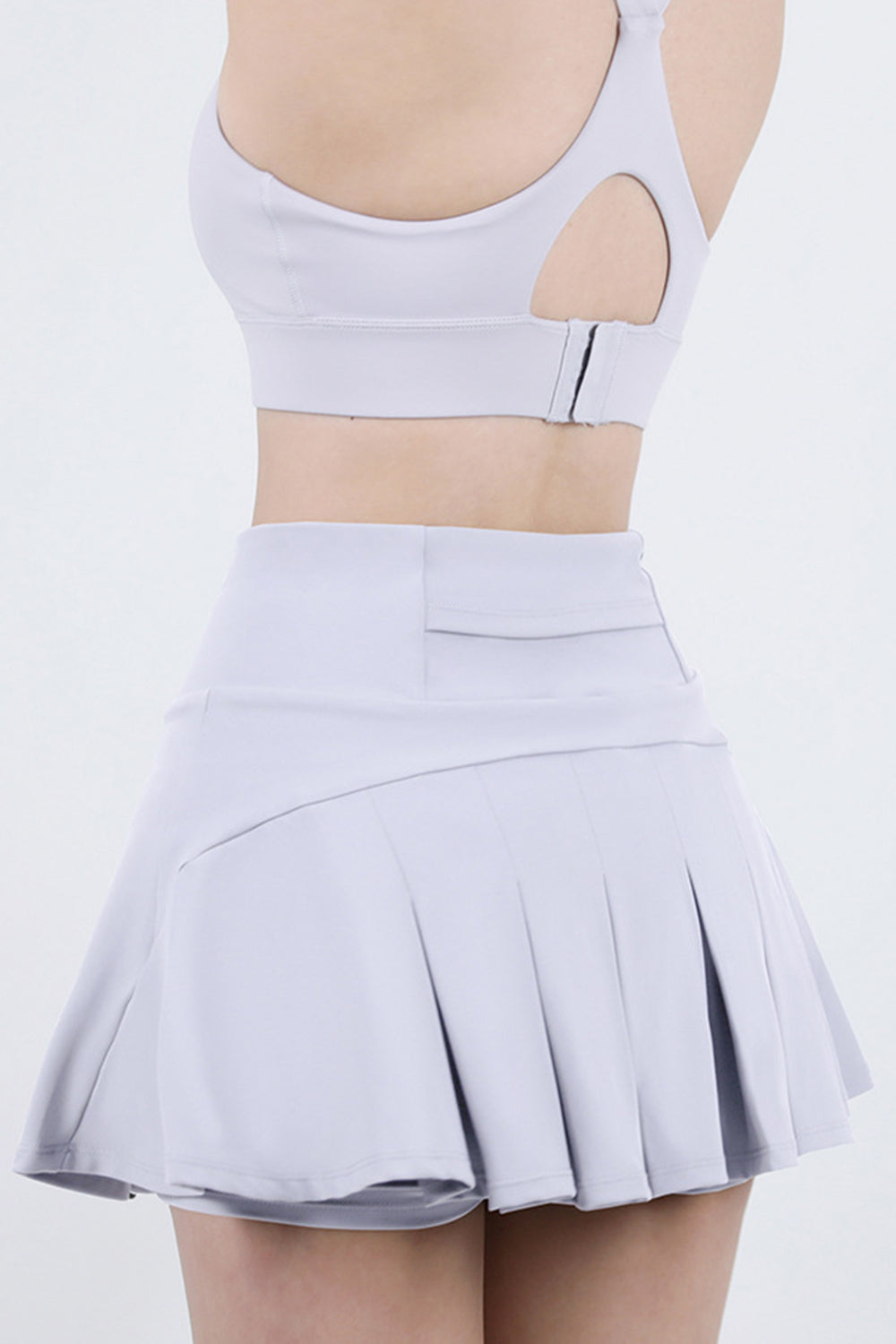 High Waist Pleated Active Skirt, NikkiandNaomi