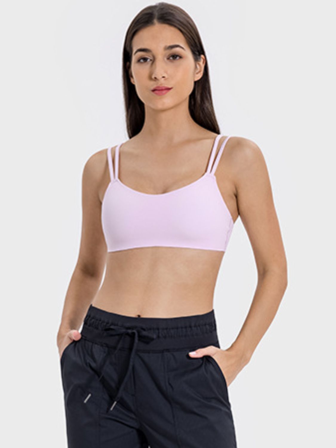 Millennia Scoop Neck Double Strap Active Cami, NikkiandNaomi