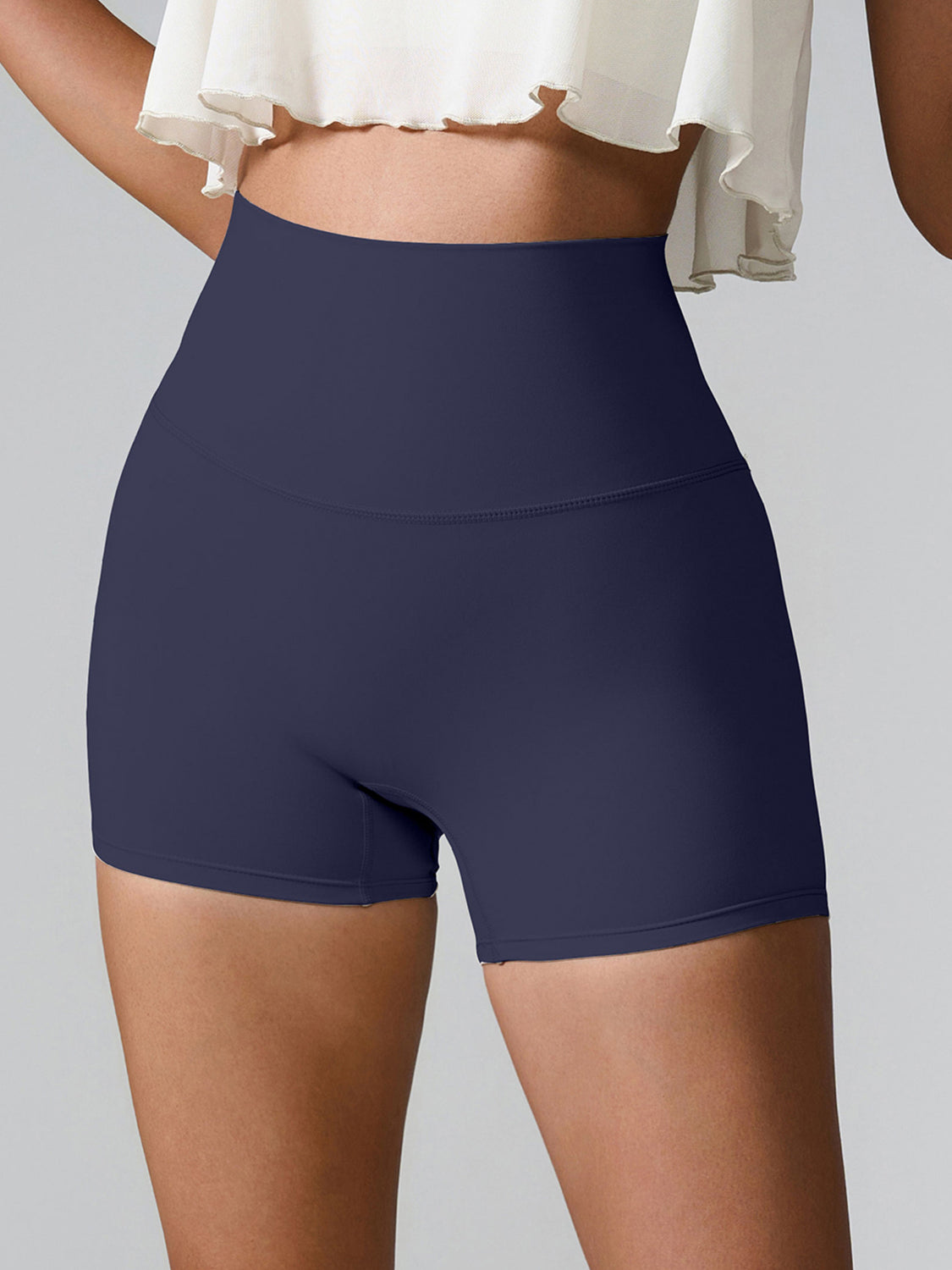 High Waist Active Shorts, NikkiandNaomi