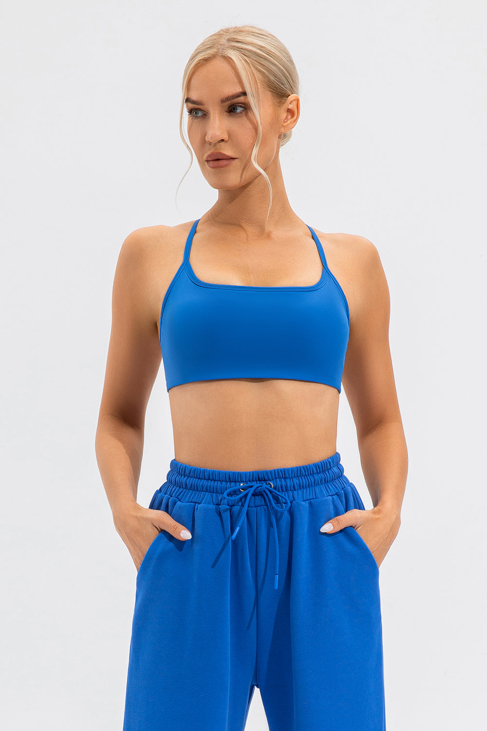 Crisscross Spaghetti Strap Active Cami, NikkiandNaomi