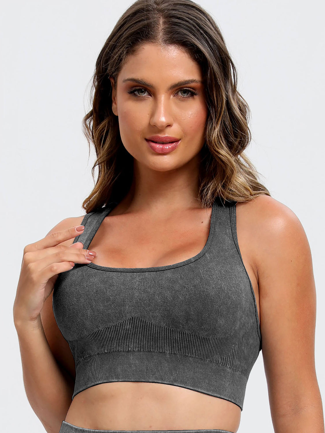 Scoop Neck Wide Strap Top and Shorts Active Set, NikkiandNaomi