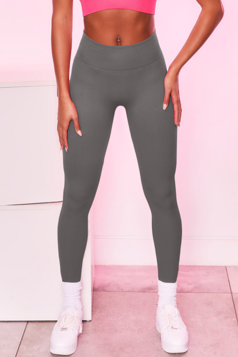 High Waist Active Pants, NikkiandNaomi