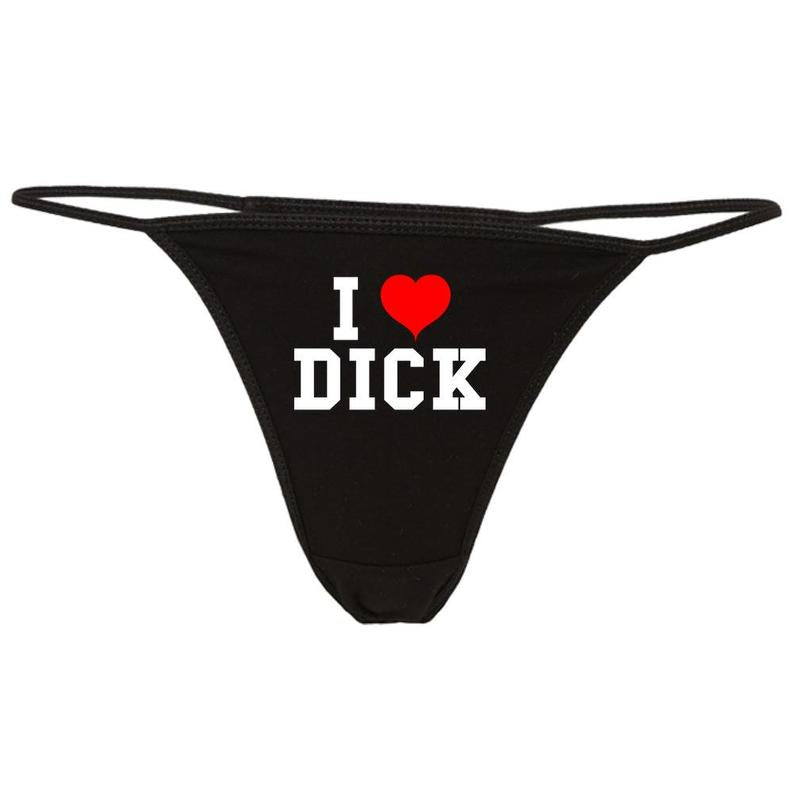 Tanga con tanga estampada I Love Dick