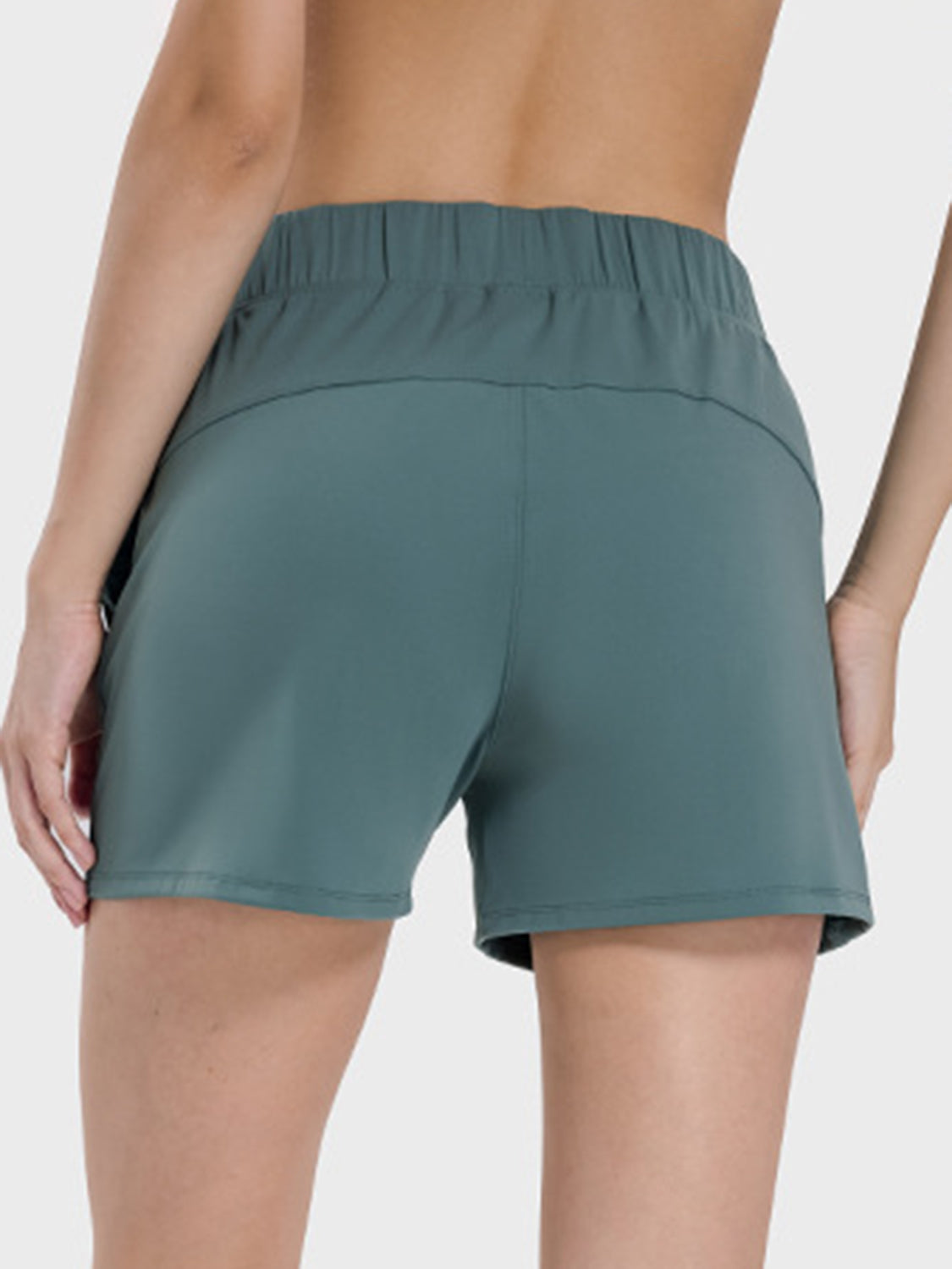 Millennia Elastic Waist Active Shorts, NikkiandNaomi