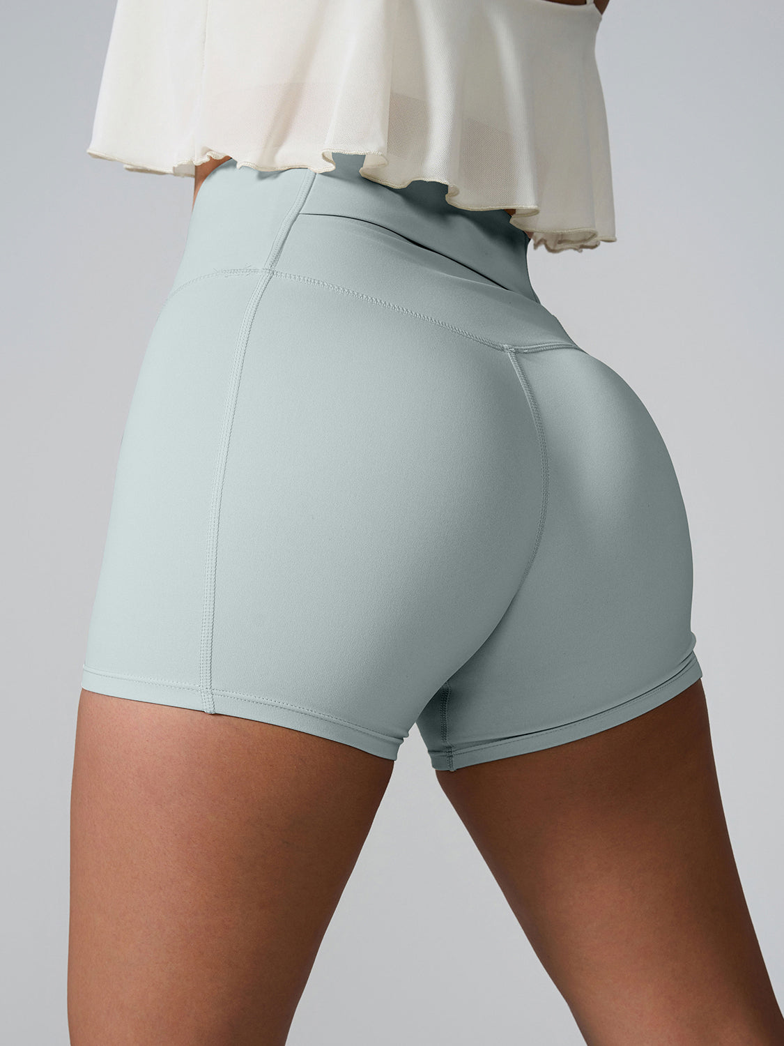 High Waist Active Shorts, NikkiandNaomi