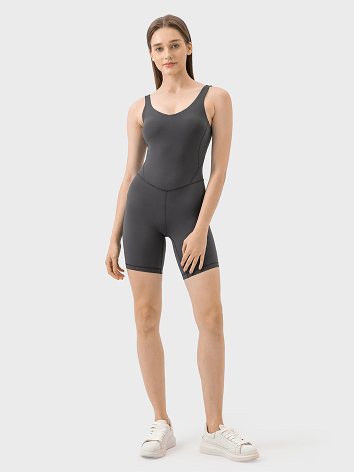 Millennia Wide Strap Active Romper, NikkiandNaomi