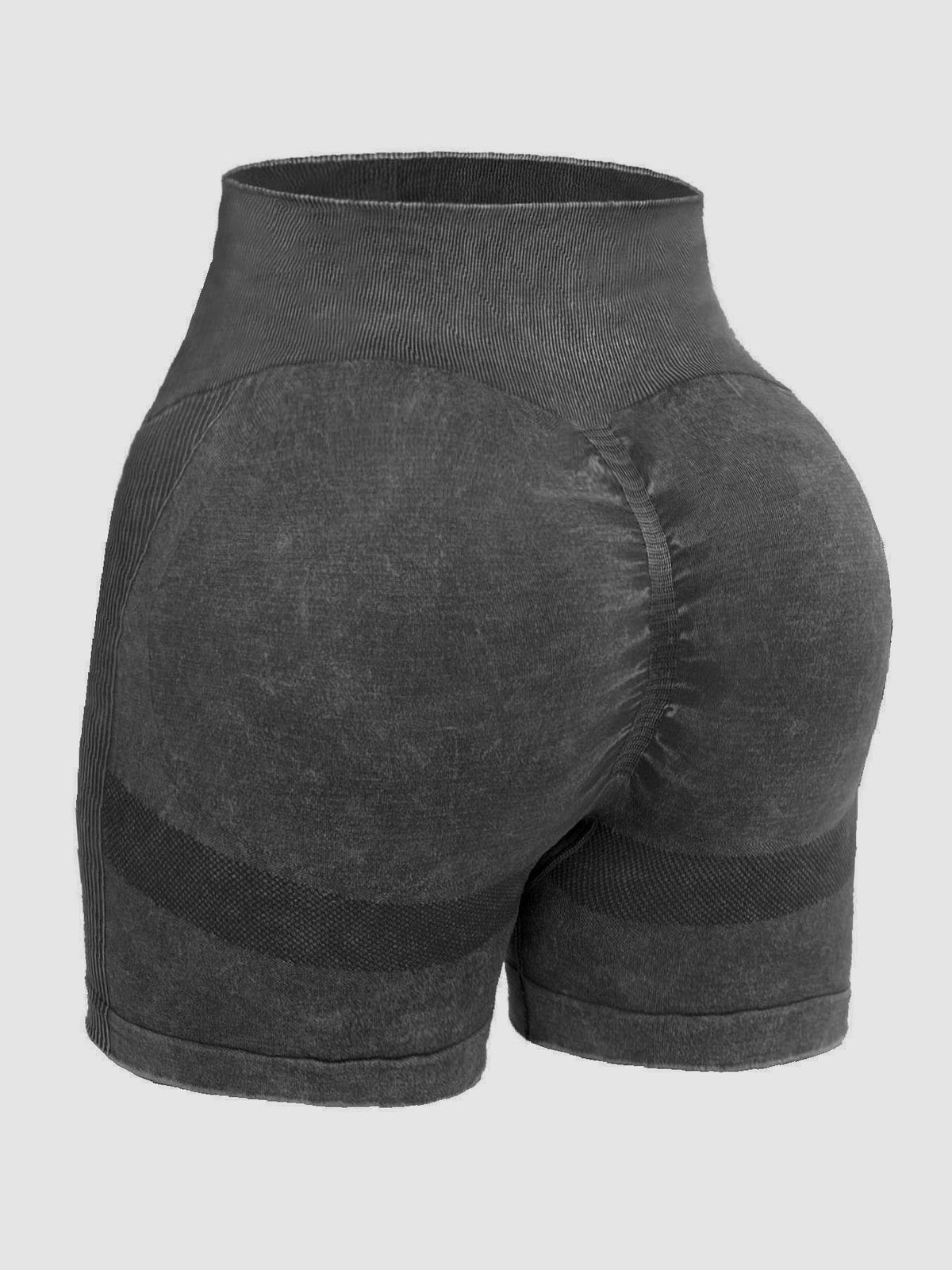 Washed High Waist Active Shorts, NikkiandNaomi