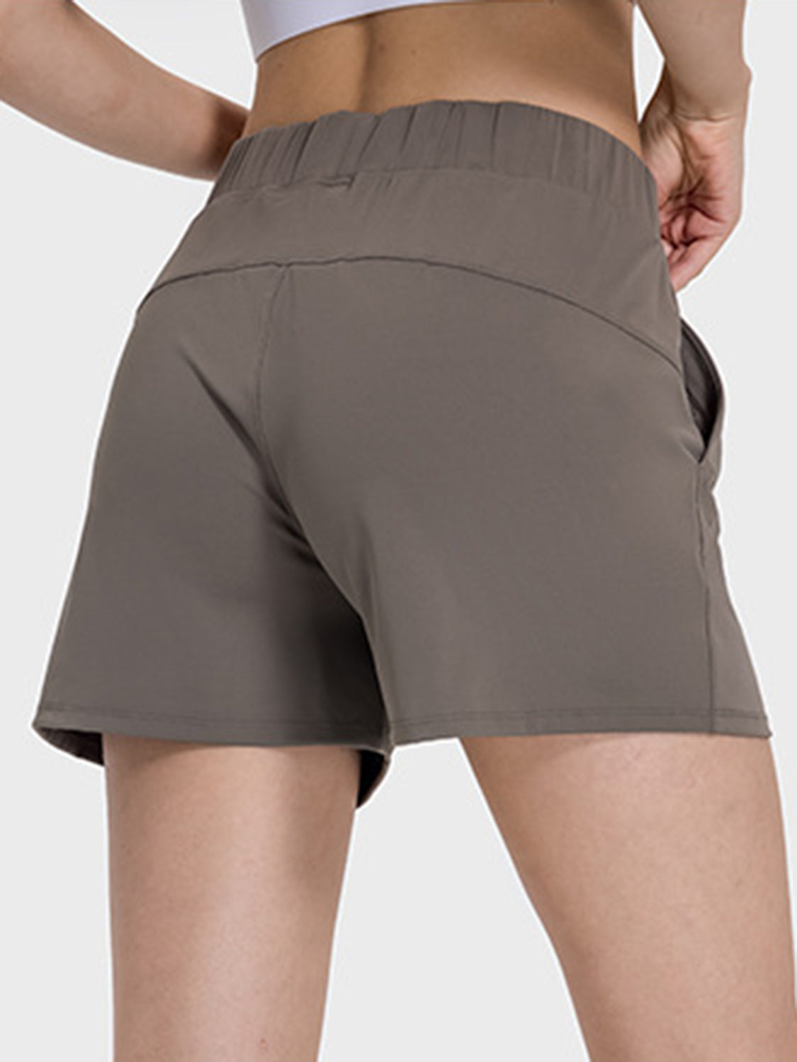 Millennia Elastic Waist Active Shorts, NikkiandNaomi