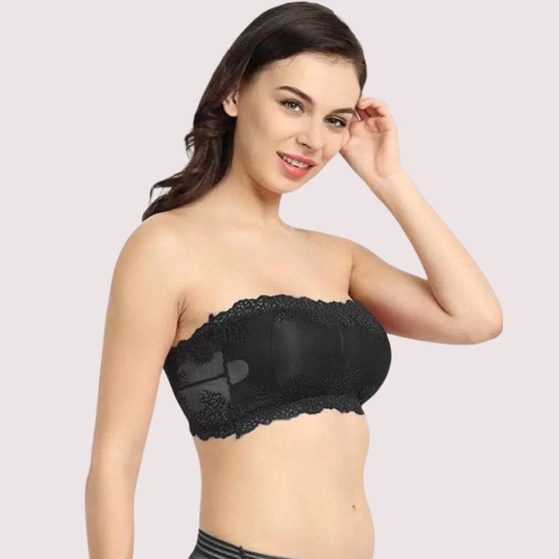 Soft and Stretchable Wirefree Tube Top Bra for Comfort, NikkiandNaomi