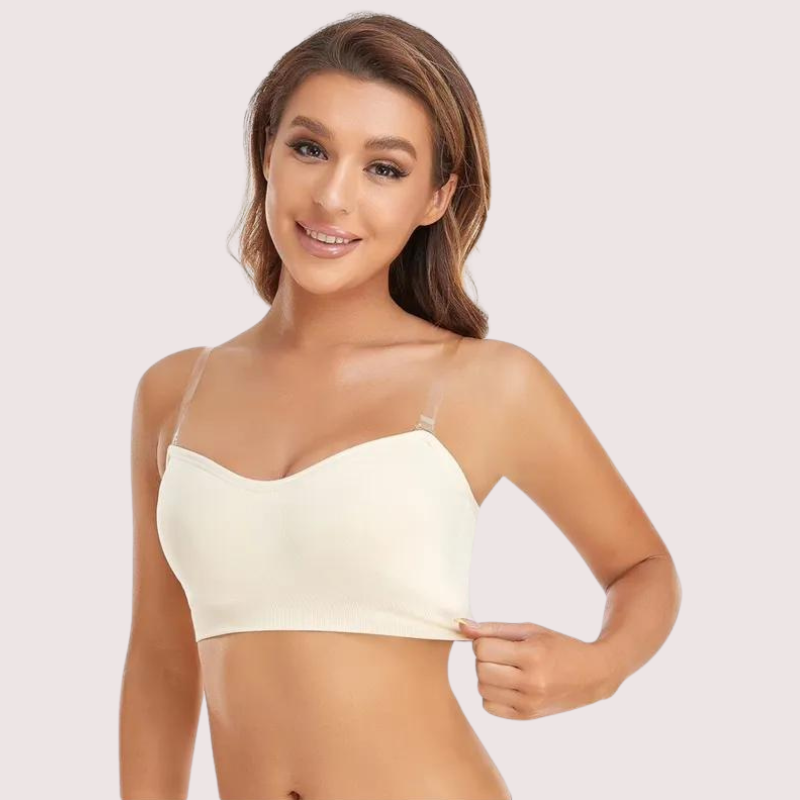 Sexy White Tube Bandeau Bra Top, NikkiandNaomi