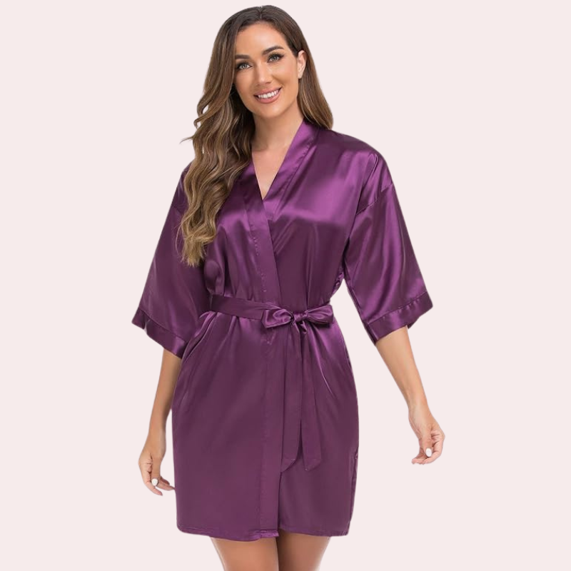 Lavish Silk Robe, Perfect for Evening Soir, NikkiandNaomi