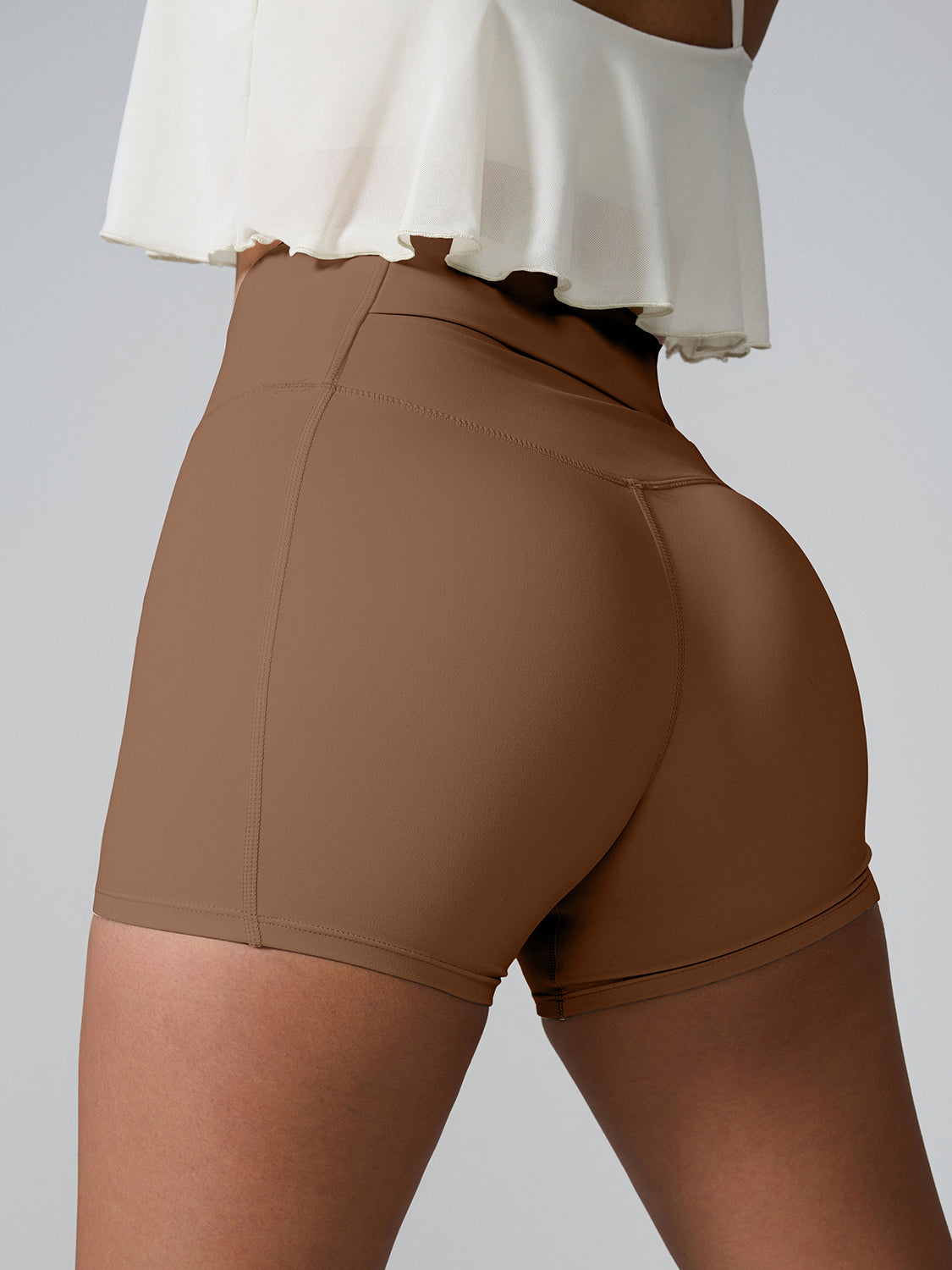 High Waist Active Shorts, NikkiandNaomi