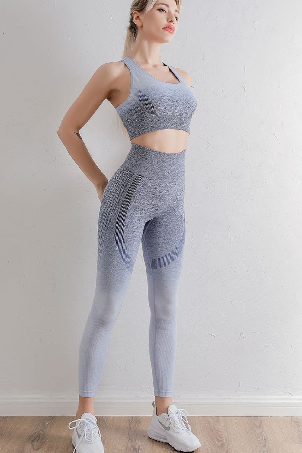 Gradient Sports Bra and Leggings Set, NikkiandNaomi