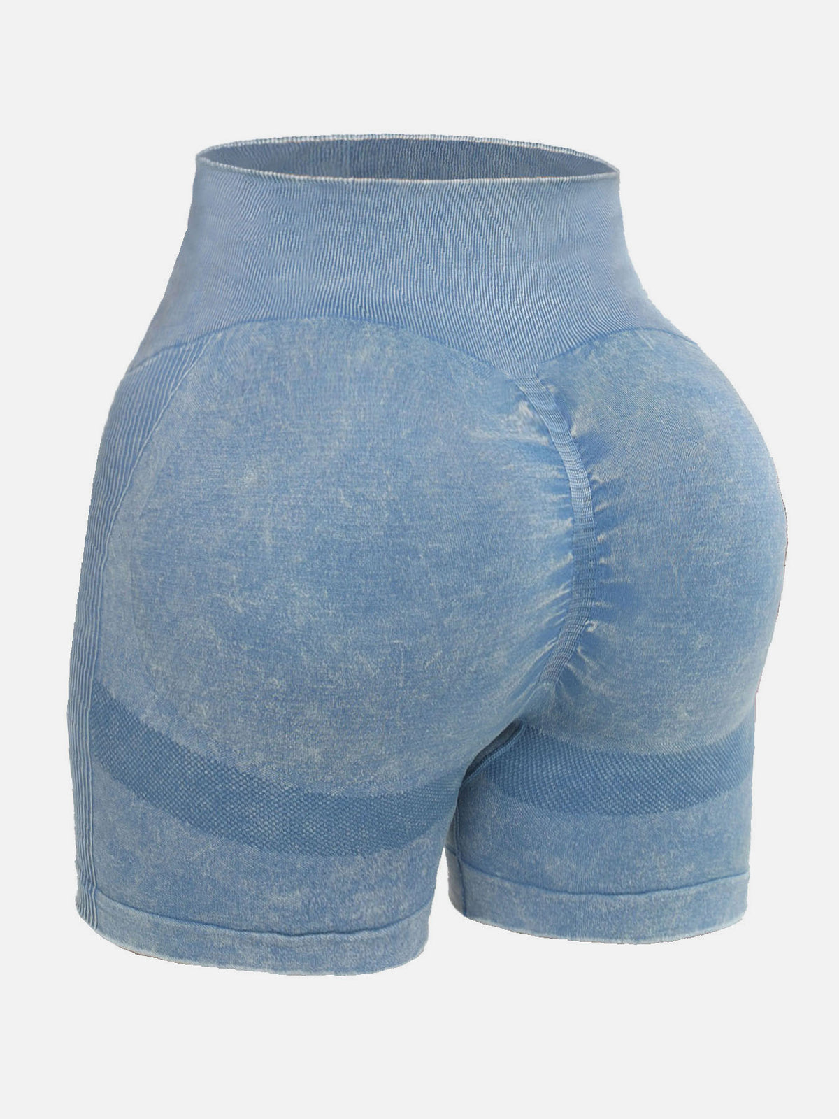 Washed High Waist Active Shorts, NikkiandNaomi