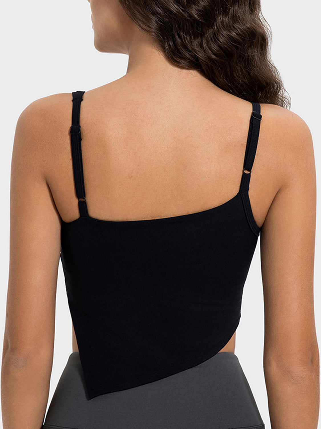 Millennia Slit Asymmetrical Neck Active Cami, NikkiandNaomi