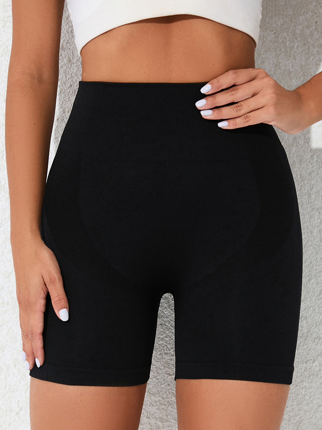 High Waist Active Shorts, NikkiandNaomi