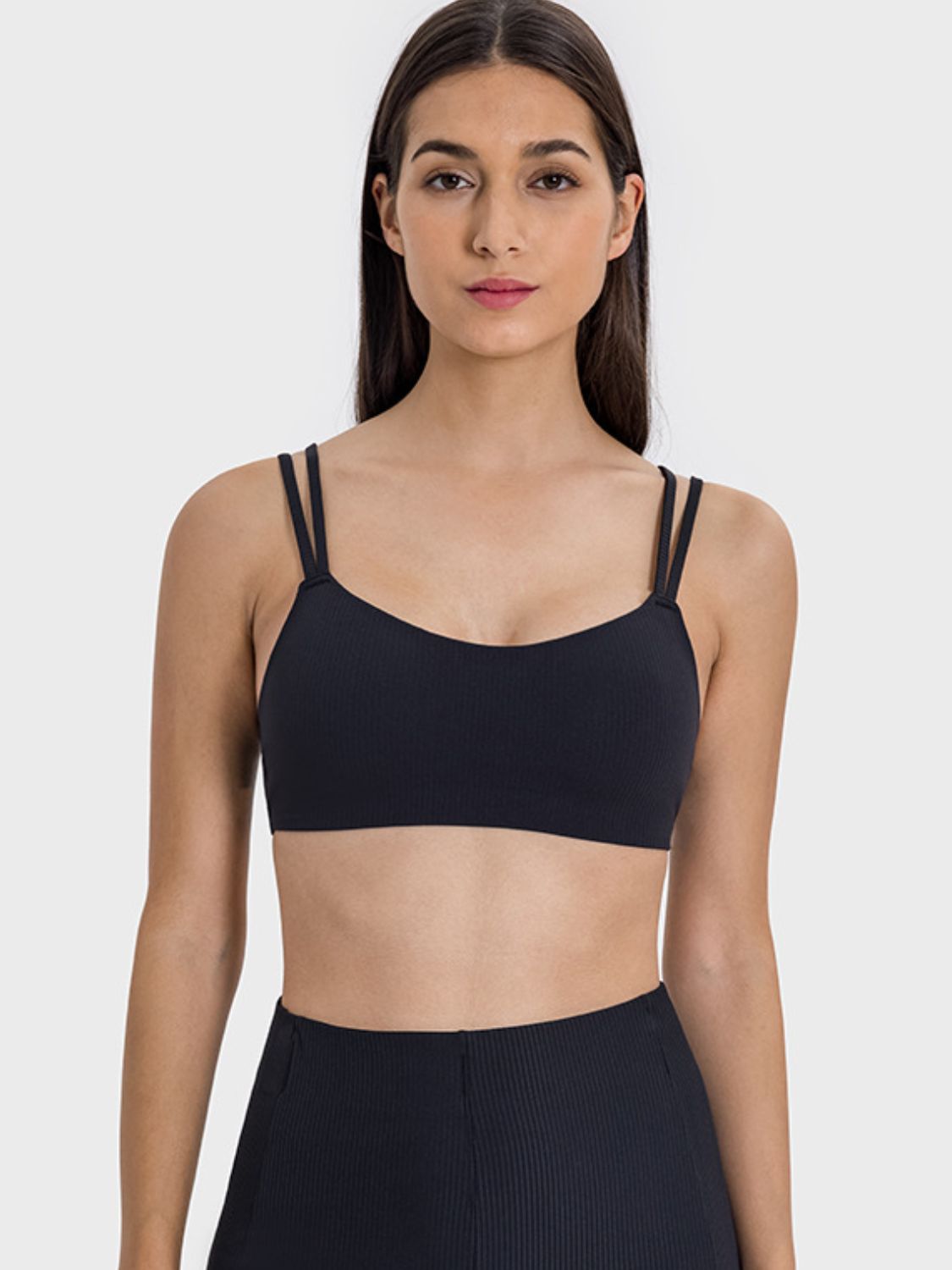 Millennia Scoop Neck Double Strap Active Cami, NikkiandNaomi