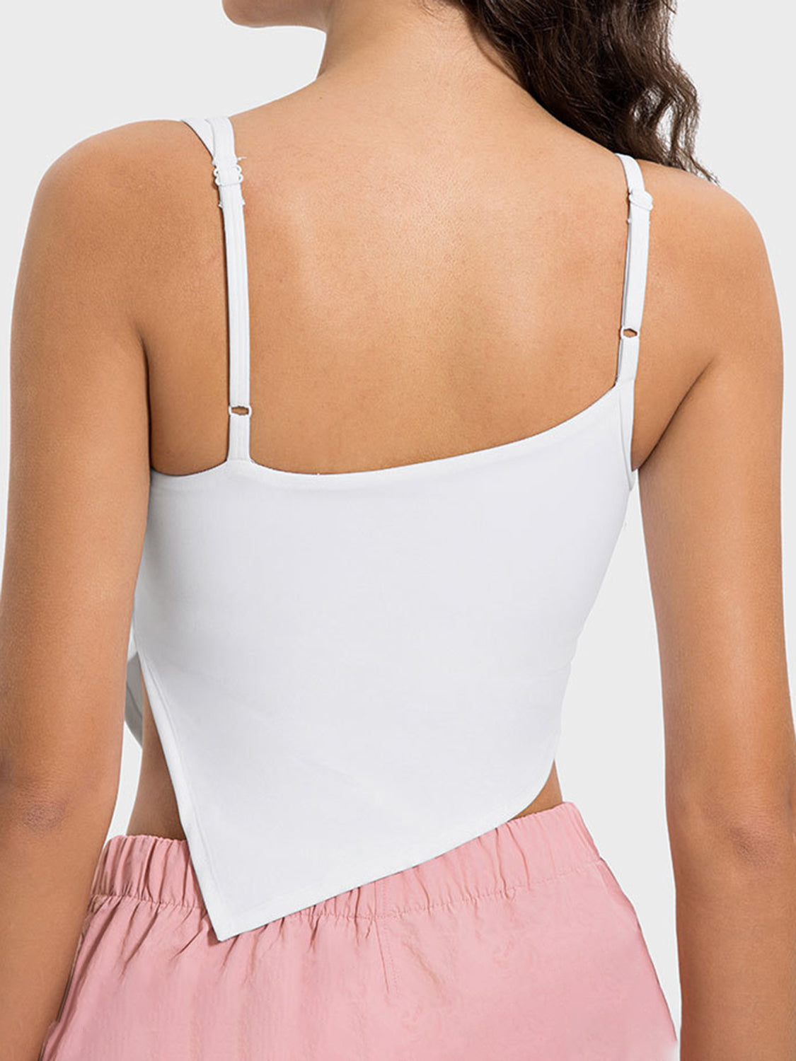 Millennia Slit Asymmetrical Neck Active Cami, NikkiandNaomi