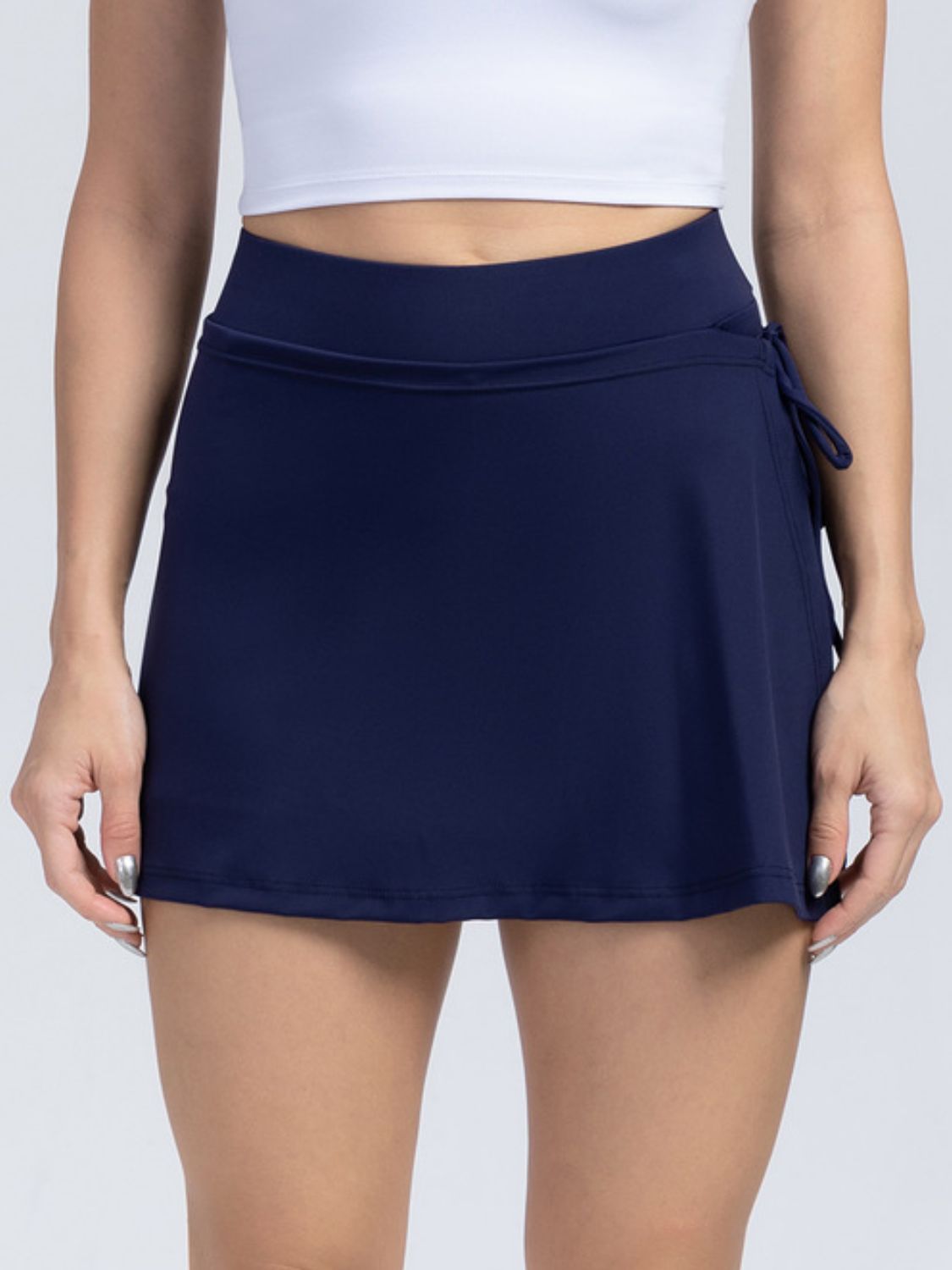 High Waist Active Skort with Pockets, NikkiandNaomi