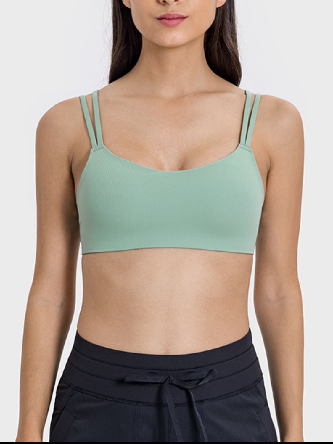 Millennia Scoop Neck Double Strap Active Cami, NikkiandNaomi