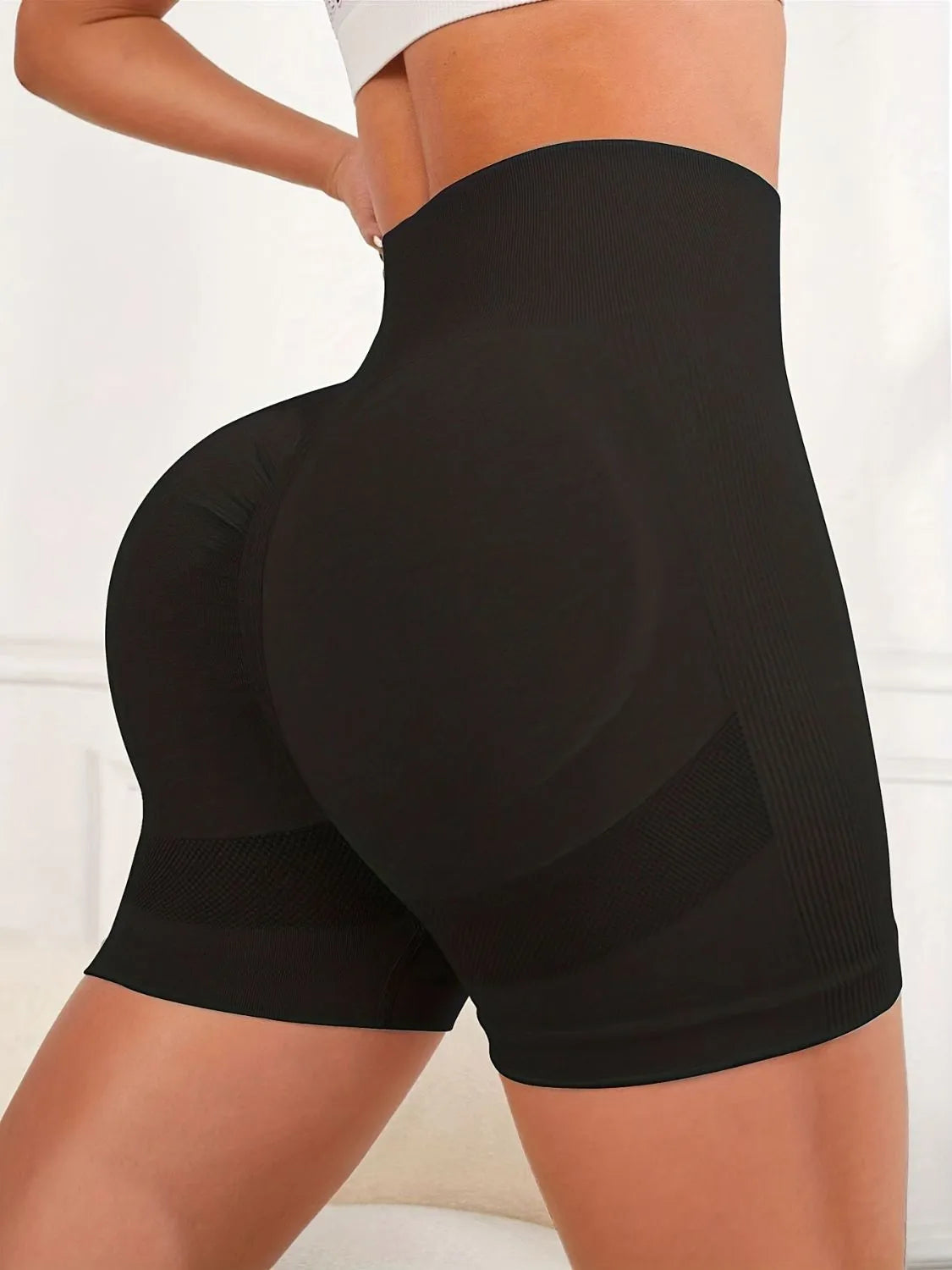 High Waist Active Shorts, NikkiandNaomi