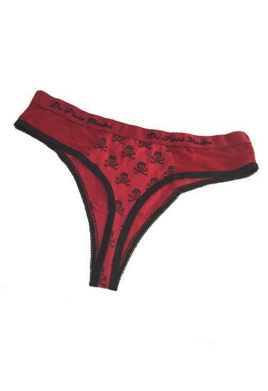 Seductoras bragas de tanga rojas y rosas suaves, juego de 2