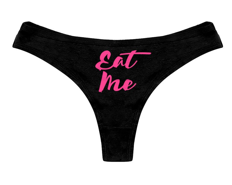 Regalo de tanga con estampado Eat Me